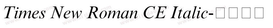 Times New Roman CE Italic字体转换
